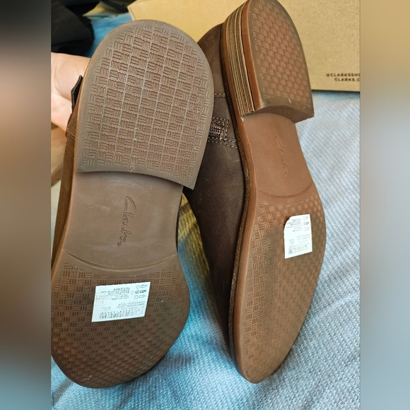 Clarks Dark Brown Leather Buckle Boots - Picture 4 of 7